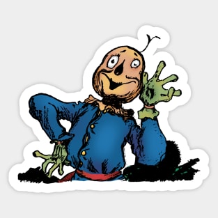 Scarecrow Listens for a Bugle Sticker